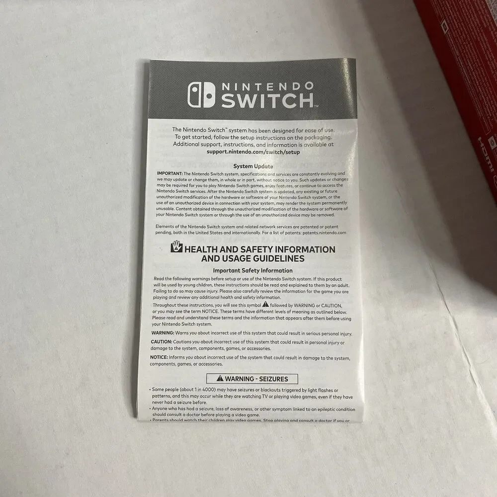 Nintendo Switch Box Only With Inserts